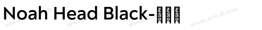 Noah Head Black字体转换